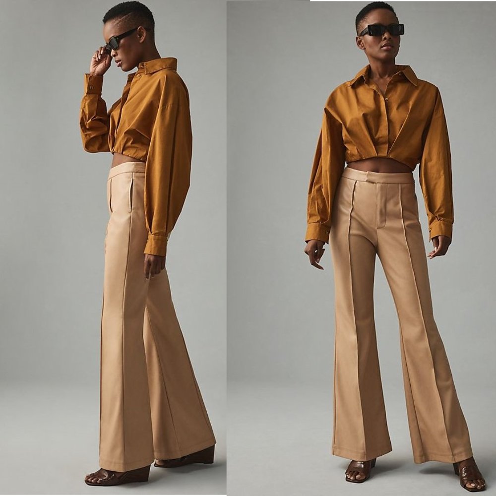 Anthropologie Avec Les Filles Flared Trousers size 8 nwt